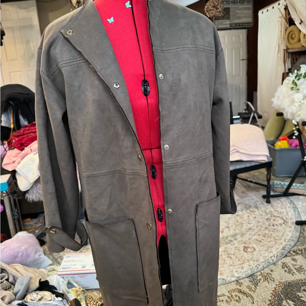 Suede coat - Picture 6 of 6